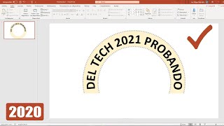 Como arquear texto en PowerPoint [upl. by Omrelliug]