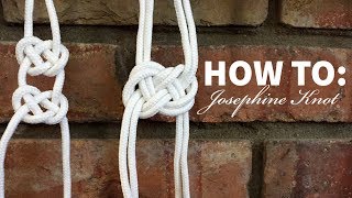 Macrame 101 Josephine Knot Tutorial [upl. by Kragh97]