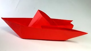 Como hacer un Barco de papel Origami  How to Make an Origami Paper Boat [upl. by Norret]