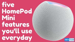 HomePod Mini  5 features youll use EVERYDAY [upl. by Ahsart889]