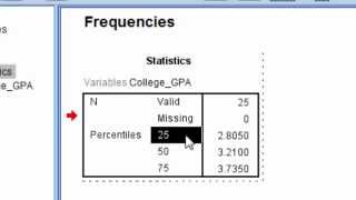 How to Calculate Percentiles in SPSS [upl. by Abba826]