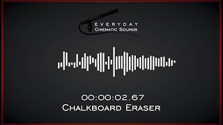 Chalkboard Eraser  HQ Sound Effects [upl. by Arlina]