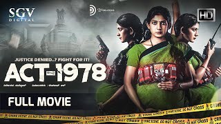 ACT 1978  New Released Kannada Movie  Social Thriller Film  Yajna Shetty  Pramod Shetty [upl. by Ches]