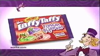 Wonka Laffy Taffy Commercial  Flavor Flippers 2002 [upl. by Nnayelhsa]