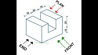 THIRD ANGLE PROJECTION [upl. by Yekcim]