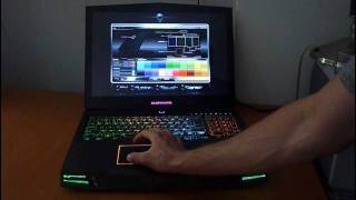 Alienware M17x Lighting Overview [upl. by Stolzer]