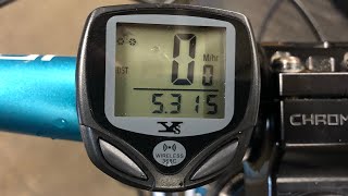 Wireless Bicycle Speedometer Dinoka W368 [upl. by Clotilde]