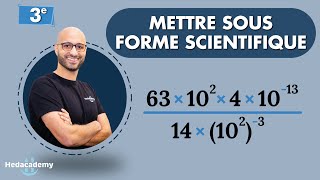 Ecriture scientifique  Exercices un peu difficiles [upl. by Onoitna]