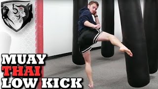 How to Throw a Muay Thai Leg Kick CORRECTLY [upl. by Eelirol]