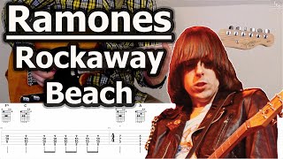 Ramones  Rockaway Beach  Guitar Tabs Tutorial [upl. by Eigger]