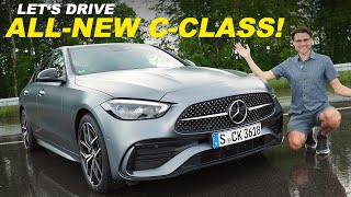 Allnew MercedesBenz CClass W206 driving REVIEW With comparison S206 Estate TModell 2022 [upl. by Crain]