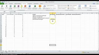 Berekenen Gemiddelde en standaarddeviatie in Exel [upl. by Ellitnahc]