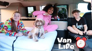 FAMILY VAN LIFE Living On A FARM FOR 24 HOURS [upl. by Anayi50]