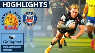 Exeter v Bath  SEMIFINAL  Hill Hogg and Co Turn On The Style  Gallagher Premiership Highlights [upl. by Wordoow]