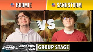 Boomie VS Sandstorm  Groups  Midseason Championship 2022  Singles [upl. by Wolliw514]