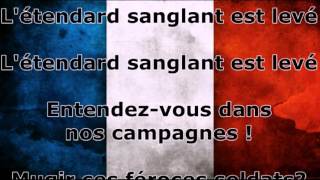 La Marseillaise quotVersion Courtequot Parole [upl. by Dragoon488]