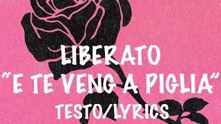 LIBERATO  E TE VENG’ A PIGLIÀ Testo amp Lyrics Video [upl. by Farl562]