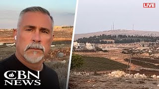 ISRAEL UPDATE CBNs Chuck Holton Reports LIVE From the West Bank [upl. by Ennybor]