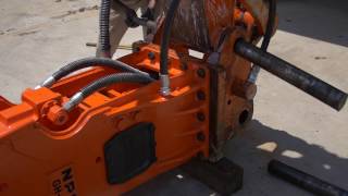 Installation Removal and Storage  NPK Hydraulic Hammer Service Instructional [upl. by Gunn881]