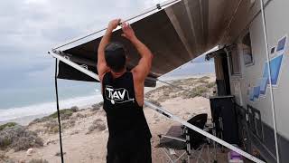 HOW TO SETUP A CARAVAN AWNING [upl. by Georgeanna]