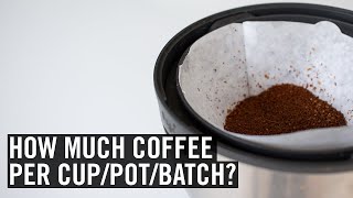 Coffee Brewing Ratios Explained [upl. by Latihs133]