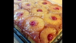 Pineapple UpsideDown Cake From Scratch [upl. by Aneehsit]