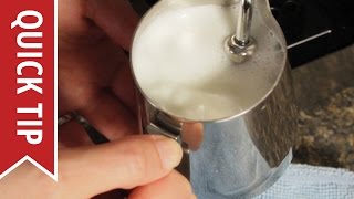 How to AutoFroth Milk for Lattes [upl. by Aehtla340]