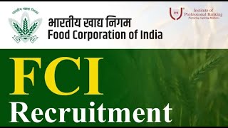 FCI Recruitment 2024 Notification Exam Date and Selection Process [upl. by Enilegnave]