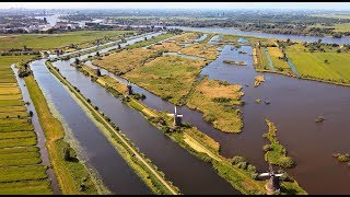 Kinderdijk Windmills in 4 seasons Unesco World Heritage Dutch Mills [upl. by Aynad991]