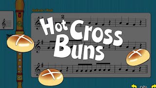 Recorder Song 5 Hot Cross Buns [upl. by Cirad]