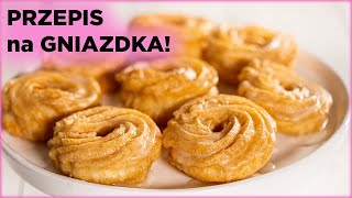 Przepis na PĄCZKI HISZPAŃSKIE czyli GNIAZDKA  Sugarlady [upl. by Sturges47]