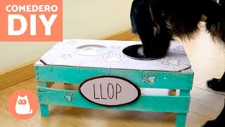 COMEDERO casero para PERROS  Manualidades para perros [upl. by Elakram]