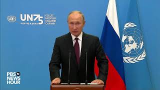 WATCH Russia President Putins full speech at UN General Assembly [upl. by Ardnyk]