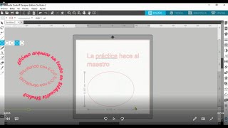 Cómo arquear o curvear los textos en Silhouette Studio [upl. by Negem]