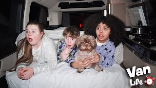 FAMILY VAN LIFE  Living In A Van For 24 HOURS [upl. by Emmuela539]