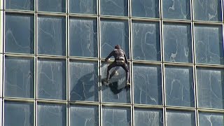 At age 55 and after 150 buildings French spiderman keeps climbing [upl. by Enilav289]