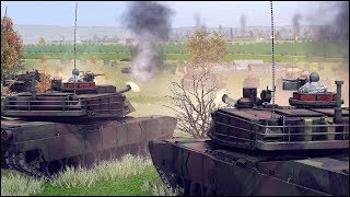 M1A2 ABRAMS ASSAULT vs T72B3 DEFENSE [upl. by Harbard652]