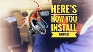 How to INSTALL Tweeters in your car Easy [upl. by Antsirhc]