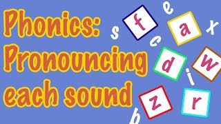 English Letter Pronunciation  Phonics [upl. by Kenlee]