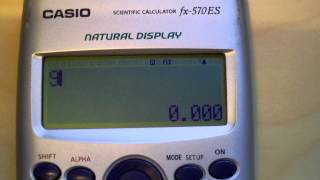 Configurar calculadora Casio fx 570 ES [upl. by Bert]