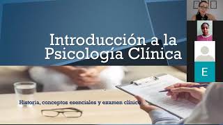 CLASE 1 Introducción a la Psicología Clínica 03 AGOSTO 2020 [upl. by Lysander]