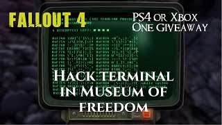 Fallout 4  Gameplay Walkthrough  Hack Terminal in Museum of Freedom [upl. by Remmus]