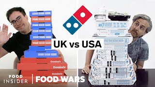 US vs UK Dominos  Food Wars [upl. by Eemaj]