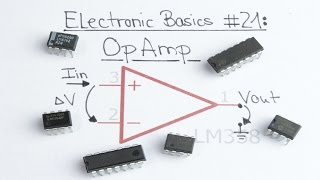 Electronic Basics 21 OpAmp Operational Amplifier [upl. by Elay]