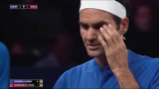 FedererZverev v ShapovalovSock  Laver Cup 2019 FULL MATCH 4  50 FPS HD [upl. by Arbmik146]