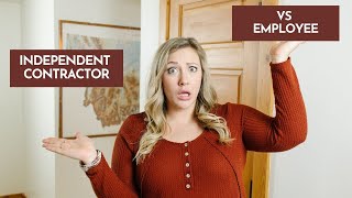 Independent Contractor VS Employee [upl. by Laersi]