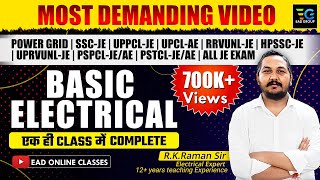 Complete Basic Electrical Engineering in one class। बेसिक इलेक्ट्रिकल इंजीनियरिंग। By Raman Sir [upl. by Arocal]