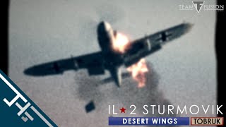 IL2 Desert Wings  Tobruk Guncam footage In color [upl. by Stedman]