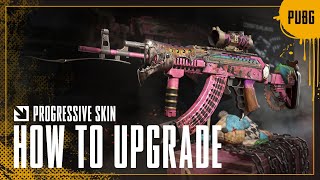 How to Upgrade Progressive Skins  PUBG BATTLEGROUNDS EUROPE [upl. by Araid]