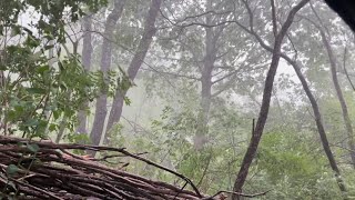 Severe Thunderstorm in a Tent [upl. by Ruckman]